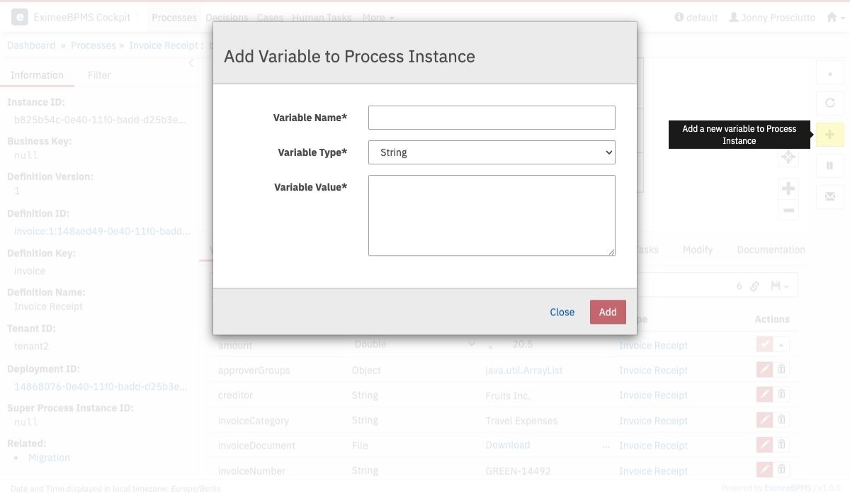Add Variables