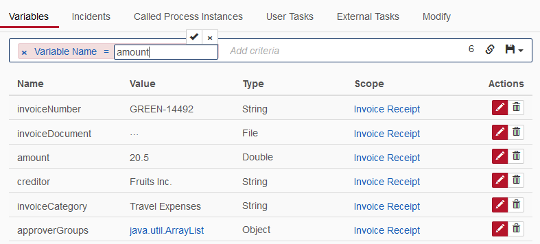 Filter Variables