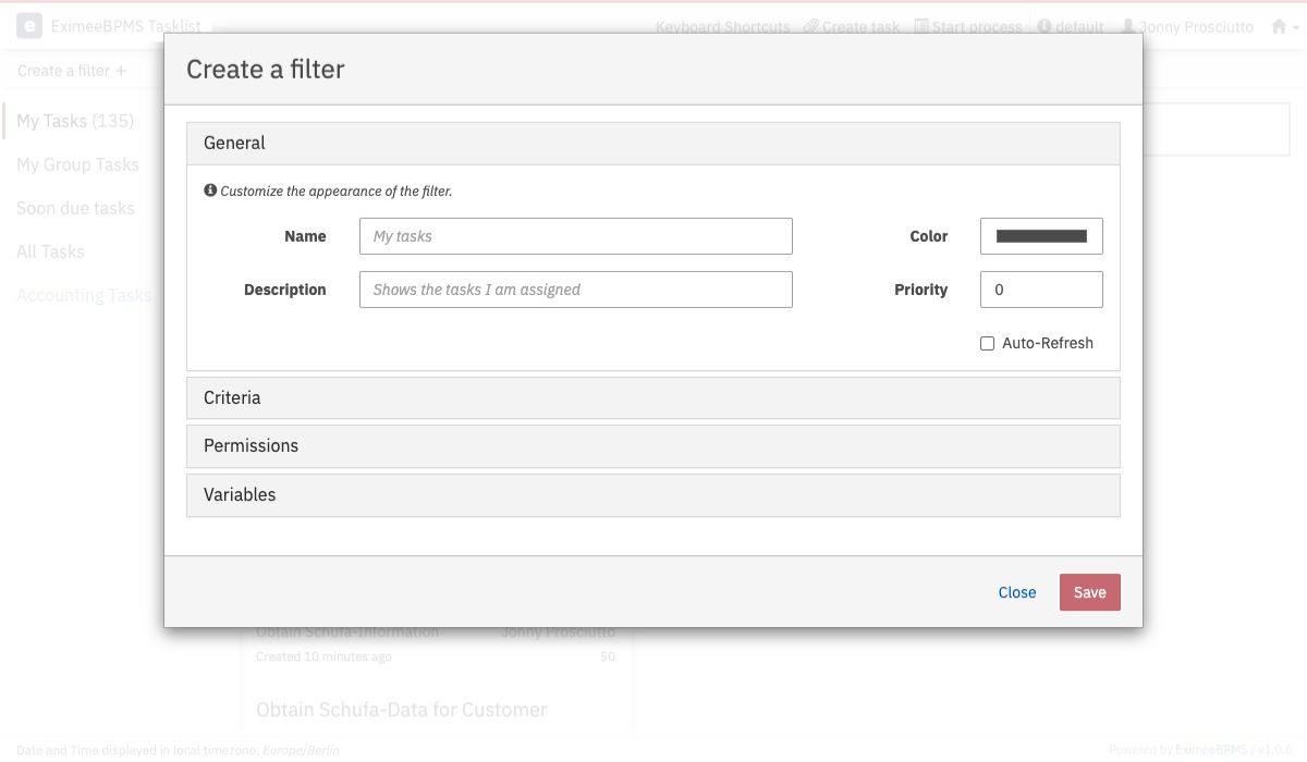 Create Filter