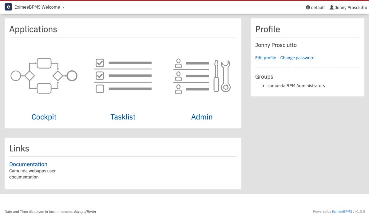 Welcome application